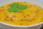 Red lentil and carrot soup with an oriental touch
